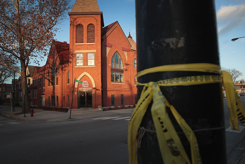 Escena del crimen en Chicago. Getty